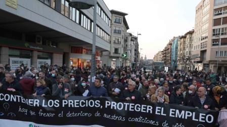 Concentración de esta miércoles en Pamplona