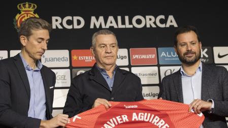 Javier Aguirre, en su presentación como nuevo entrenador del Mallorca