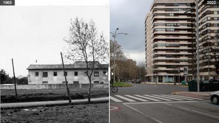 Antes y después de la calle Fuente del Hierro. En la parte inferior de la noticia puedes interactuar con las imágenes para descubrir cómo ha cambiado