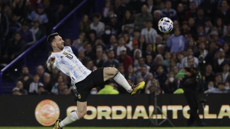 Messi, en el encuentro ante Venezuela