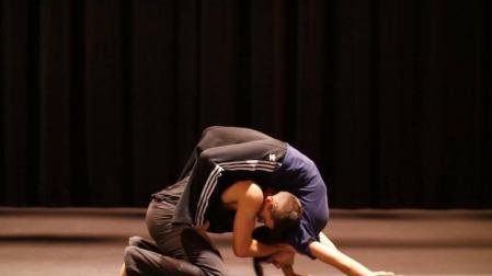 Diego Pazó y Lucía Burguete, durante un ensayo.