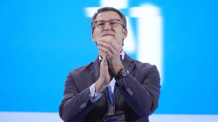 Alberto Núñez Feijóo en el XX Congreso extraordinario del PP