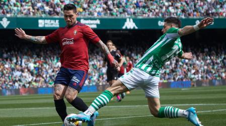 El Chimy Ávila y Álex Moreno, en el partido de este domingo
