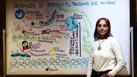 Helena Maleno habló sobre la defensa de derechos humanos durante las jornadas sobre migraciones de Fundación Alboan