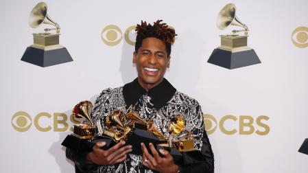 Asistentes a la gala de la 64 edición de los Premios Grammy.