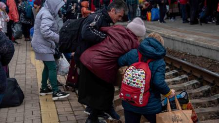 Evacuación en Slovansk