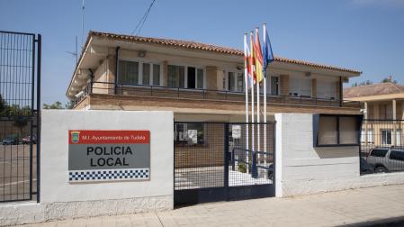 Fachada de la comisaría de Policía Municipal de Tudela