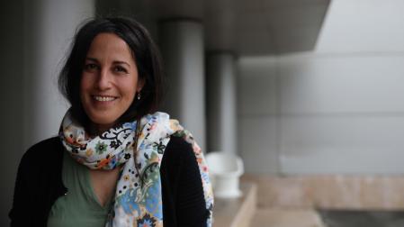 Susana Berrueco Martínez, experta en mindfulness y que imparte talleres de formación, minutos antes de la entrevista
