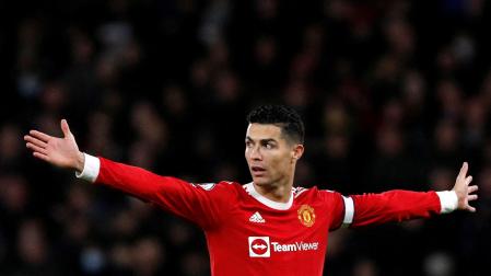 Cristiano Ronaldo, en un partido anterior con el Manchester United