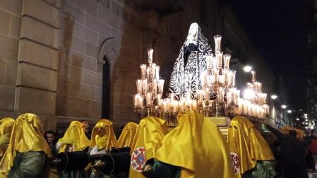 Procesión del Santo Entierro de la Semana Santa 2022 en Pamplona