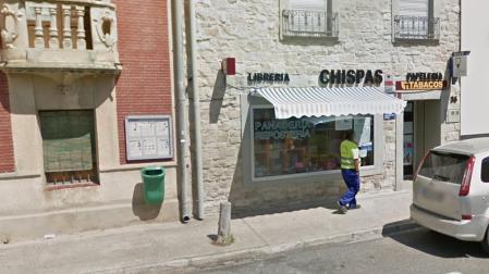 Imagen de la librería Chispas situada en la localidad de Cabanillas
