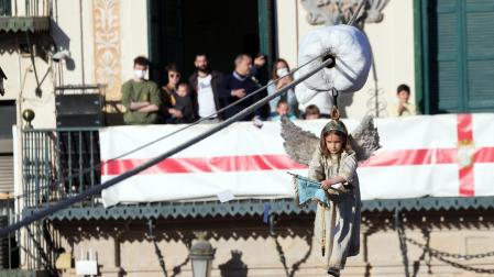 Badaja del Ángel de Tudela Semana Santa 2022.