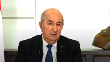 Abdelmayid Tebune, en la televisión argelina