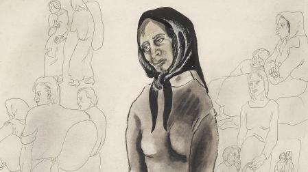 'La mujer en la guerra', obra de Francis Bartolozzi