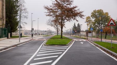 Aspecto que luce una parte del nuevo entramado de Txantrea Sur
