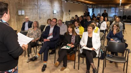 Participantes en la clausura del  proyecto transfronterizo CORE POCTEFA en el Palacio del Condestable