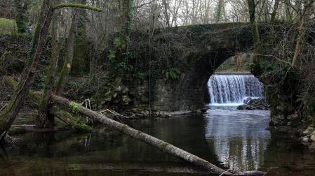 Imagen del río Baztan a su paso por Elbete