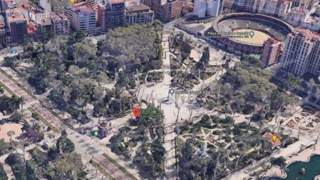 Imagen aérea del Parque Ribalta