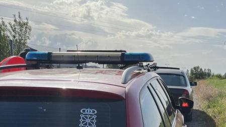 Un vehículo de Policía Foral