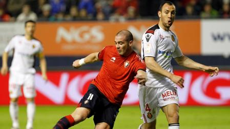 Walter Pandiani ante el Mallorca en 2011