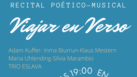 Cartel Viajar en verso