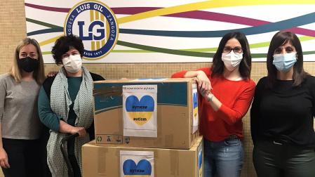Material recogido en la campaña realizada en el colegio Luis Gil
