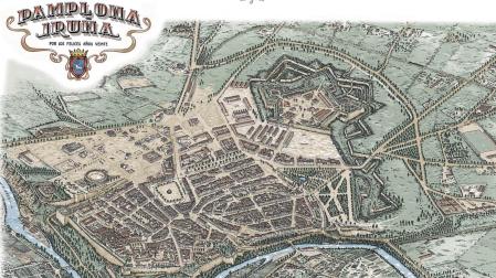 Plano de la Pamplona de los años 20 del siglo pasado