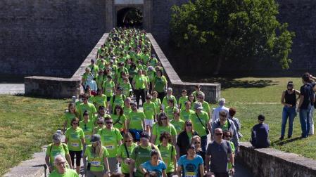 Marcha contra el Cáncer por la Investigación en Pamplona.