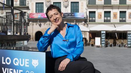 María Guerra, presidenta de la Asociación de Informadores Cinematográficos de España, este miércoles en Tudela.