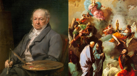 Francisco de Goya y su obra 'Aparición de la Virgen del Pilar al Apóstol Santiago y sus discípulos'