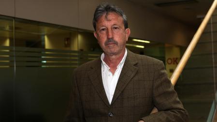 Luis Ordoki, autor de ‘Navarra Milenaria’, momentos antes de la entrevista