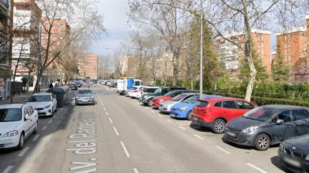 Vista de la avenida del Padre Piquer, en Madrid, donde fue hallado el recién nacido