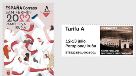 Dos de los sellos de San Fermín