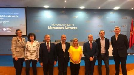 Algunos de los participantes en el desayuno de trabajo: Cristina García, Cristina Bayona, Miguel Ángel Latasa, Antonio Rueda, Miriam Martón, Carlos Fernández Valdivielso, Diego Cenzano y Carlos Adín