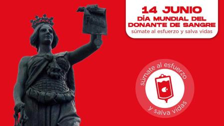 Cartel de la jornada especial de donación de sangre en el Paseo Sarasate de Pamplona