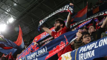 Aficionados de Osasuna en El Sadar