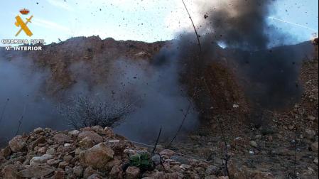 Detonación de un proyectil en Estella