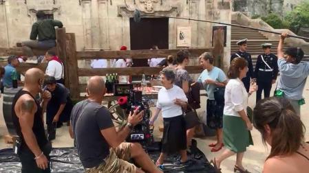 Vídeo del rodaje de la película 'La voz del sol'