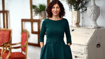 Sara Martínez, presidenta de la asociación de Hoteles de Navarra y director de Hotel Pamplona El Toro.