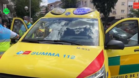 Agencia de Seguridad y Emergencias Madrid, en el lugar del suceso