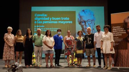 Participantes en la jornada que organizó la residencia en el centro cultural de Corella
