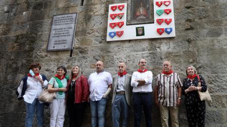 Foto de familia de los homenajeados