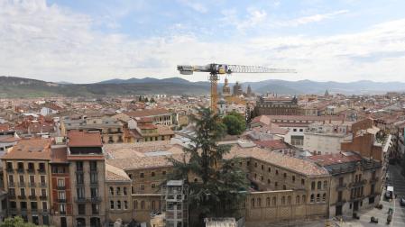 Aspecto de las obras del convento de las Salesas, en una imagen reciente.
