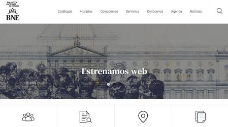 Nueva web de la Biblioteca Nacional de España