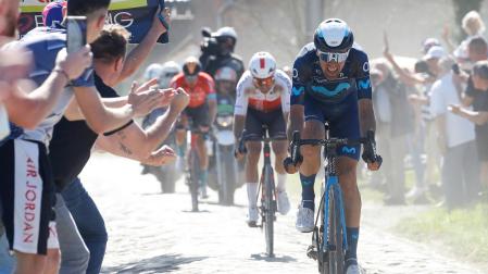 Oier Lazkano, en la pasada edición de la París-Roubaix