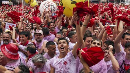 Imagen del Chupinazo de inicio de los Sanfermines de 2022.