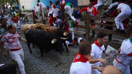 Encierro del 7 de julio 2022. Toros de Núñez del Cuvillo.