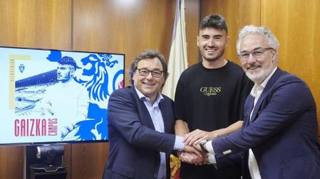 Presentación de Gaizka Campos como nuevo jugador del Real Zaragoza