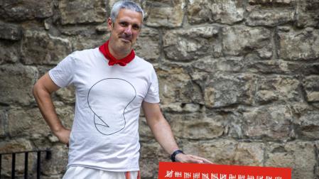 Javier Sánchez Nagore, finalista del concurso del cartel de San Fermín 2022