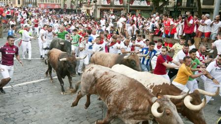 Fotos del octavo encierro de San Fermín